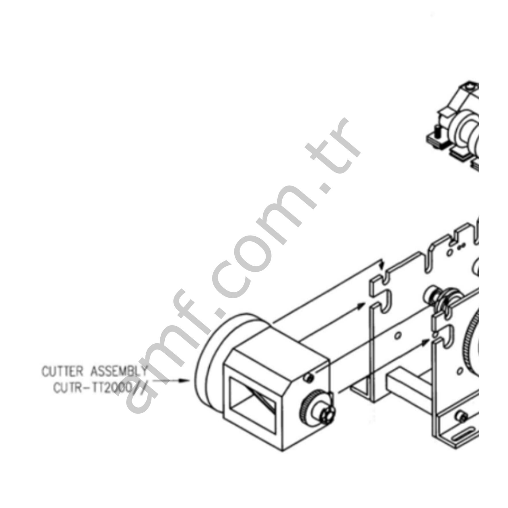 Deltronic Cutter Assembly_67000388 Ticket Station, Bıçak Kiti