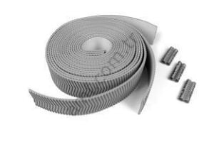 Distributor Gripper Grey Belt Kit(BG3)_070011905 Distribütör Kayışı, Radyal Yüzeyli Gri Labut Dizici Kayış ve Klips Seti, 3 Lü Paket