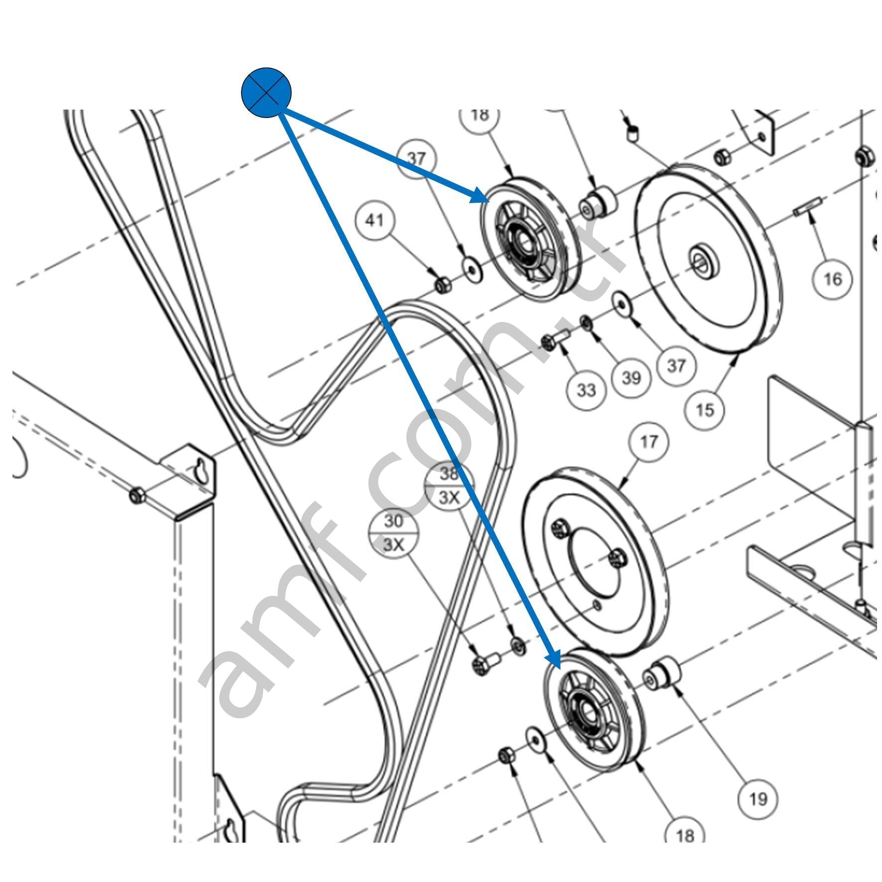 Harmony Idler A Belt  4.00x0.50_254001314 Harmony Ball Return, Kasnak,  4.00 X .50