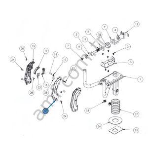 Right Grip Sega Gun Chassis_601-11816 Transformers,Sega,X_ Silah Sağ Plastiği