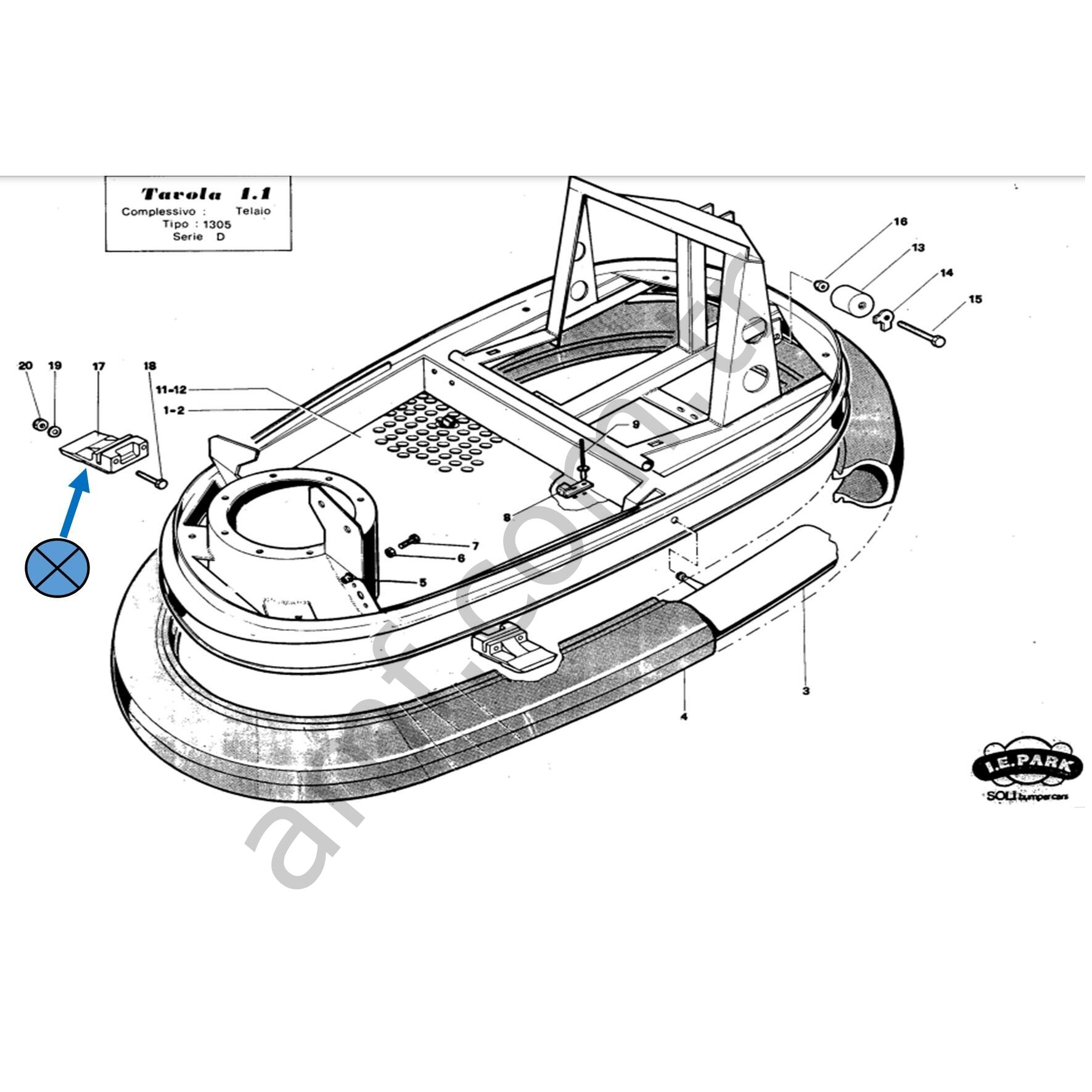 Extented Lateral Stabilizer_2A1304/24P Büyük Boy ÇArpışan Araba, Yan Denge Pvc Yer Bariyeri