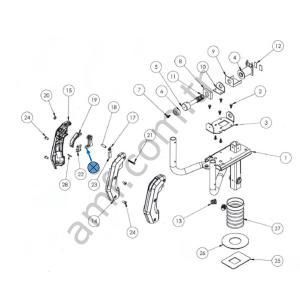Sega Gun Trigger Red_601-11818 Sega, Silah Tetiği Kırmızı