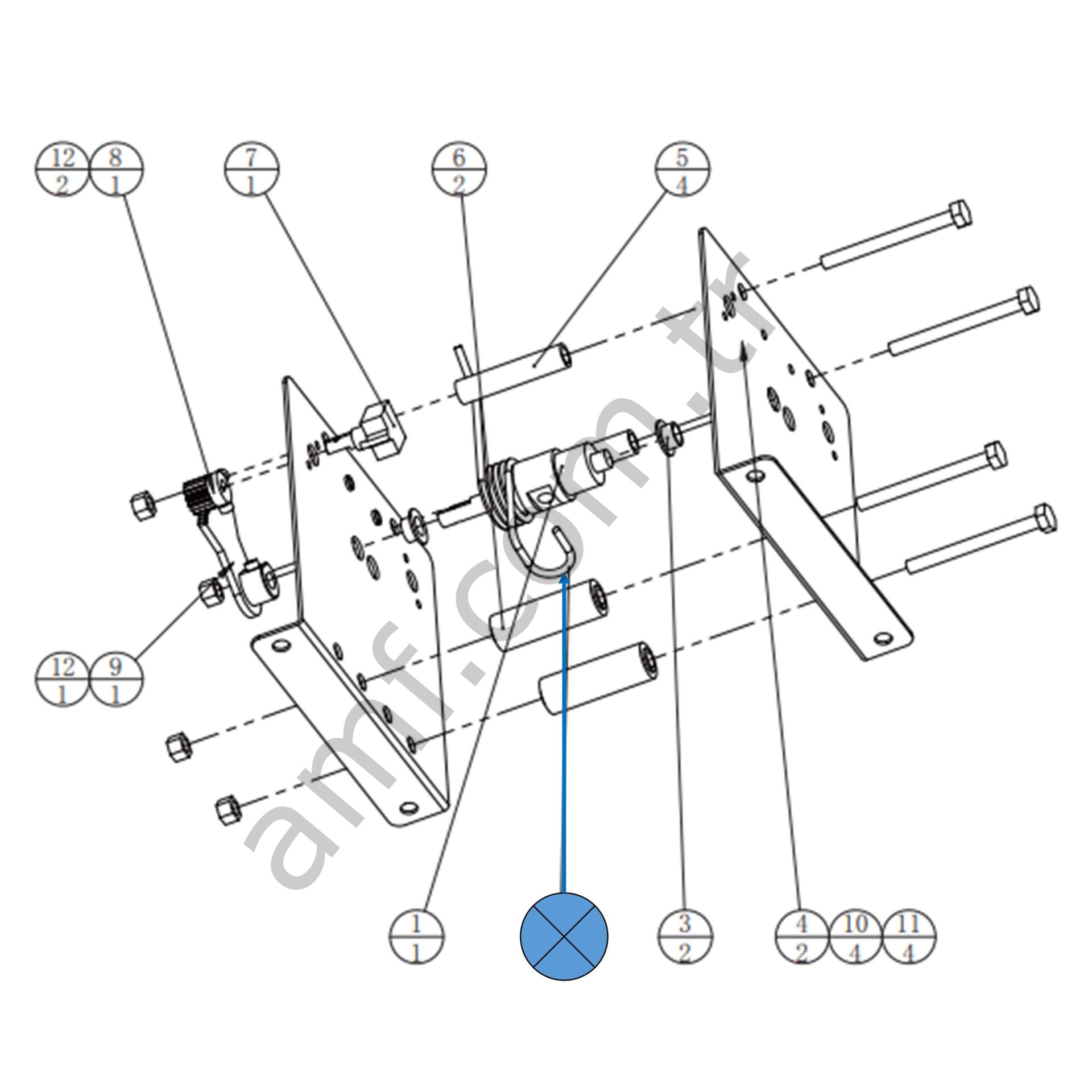 Spring -1- 65Mn_SRH-0902A01 Storm Racer Motion, Pedal Yayı 1