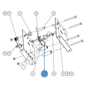 Spring -1- 65Mn_SRH-0902A01 Storm Racer Motion, Pedal Yayı 1