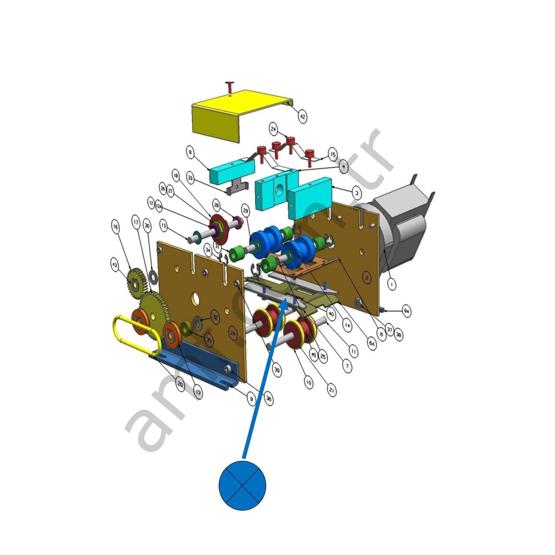 TE Ticket Spacer Rev4_ RM-SPACER/TE/REV4 Ticket Eater, DL-5000 , DL-9000, Bıçak Sonrası Spacer