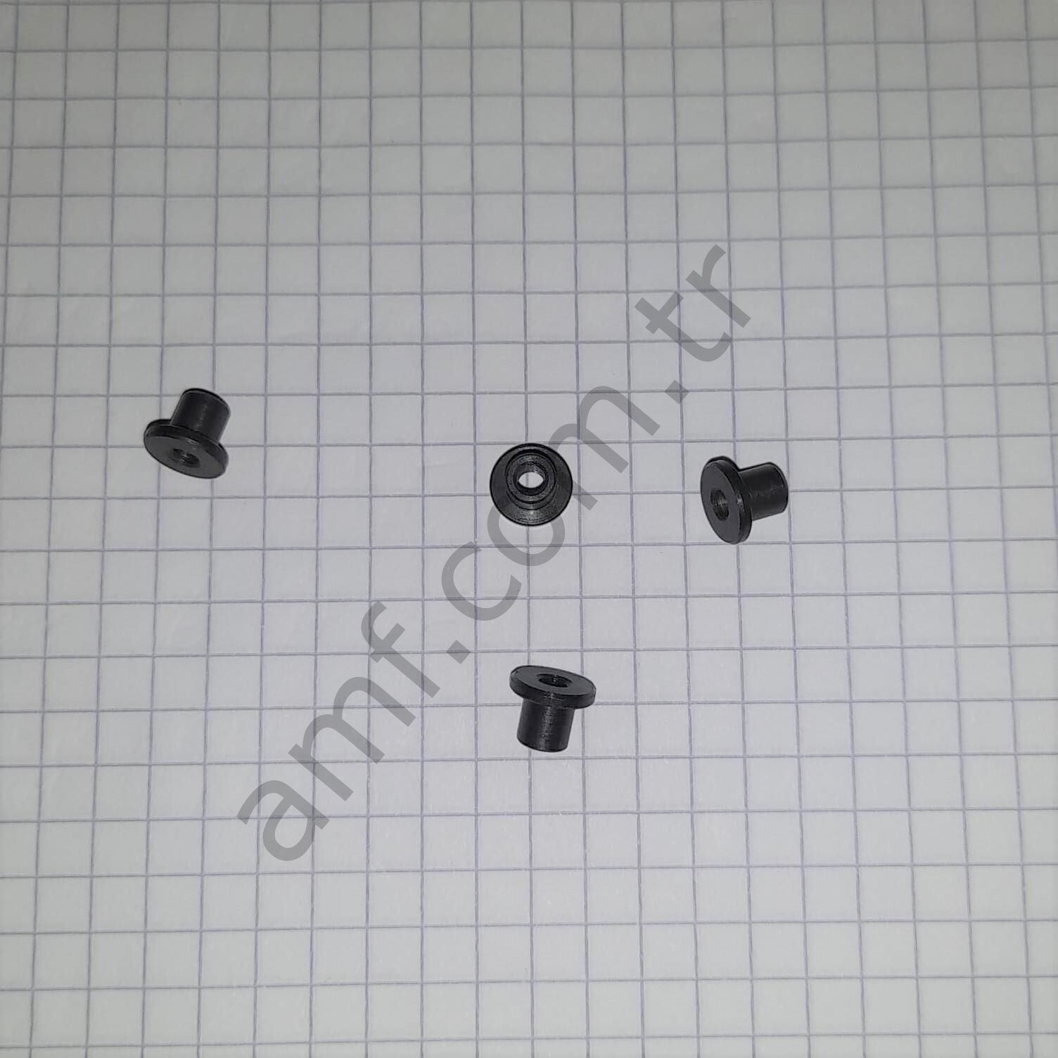 Slide Nut Black_M3 Flanged_YB-G-51 On Point Tabanca Üst Sürgü Kısa Vida İçin Somun M3
