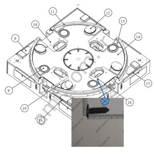 Black Push-In Rivets_PIR-BN-0.03-0.512x0.68 Hungry Hungry Hippos, Pvc Siyah Rivet,