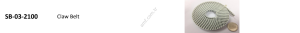 Claw Belt _ SB-03-2100 Spaze Ballz Metal Kepçe Kayışı, 10mm, Ottaflex XL-10, 300cm+-