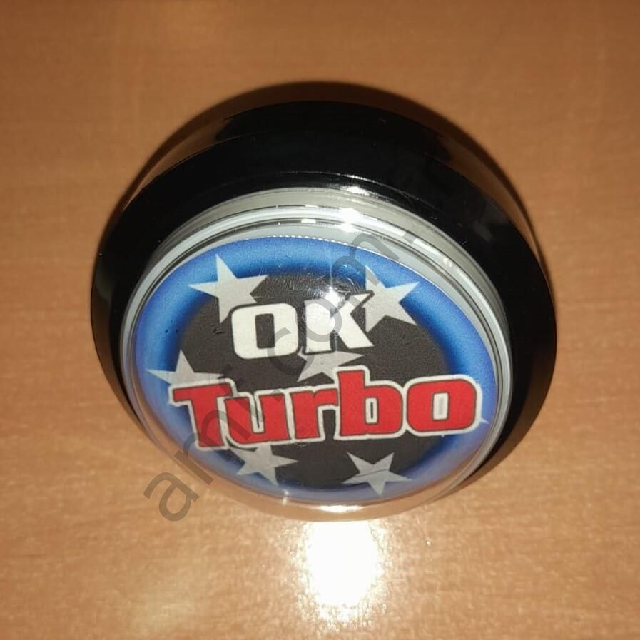 Great Circle Button( Ok Turbo) 100mm Dome Clear Off Road-X Turbo Butonu, Dış Bükey, Şeffaf.