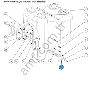 Wheel UHMW, 21 OD, 1/2 Thick, 0,380ID_HIP-07-0068 Hungry Hungry Hippos, Pvc Tekerlek