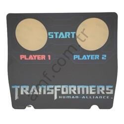 Sticker Play Insert,Transformer Human A_TRF-1913UK Transformers, Ön Konsol Yedek Stiker
