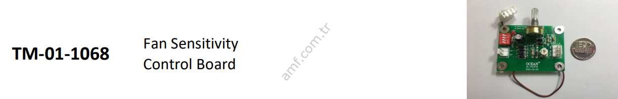 Fan Sensitivity Control Board_TM-01-1068 Ticket Mine, Fan Kontrol Kartı