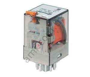 Finder General Purpose Relay 8 pin 24v Ac 10A Mini Air Port 8 Pinli; Soket Tipi; AgNi; 2CO 10A; 230V AC Röle
