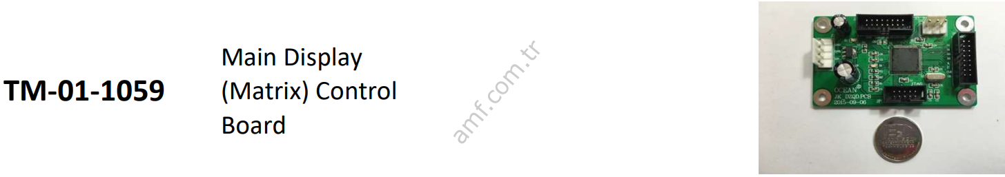 Main Display Matrix Control Board_TM-01-1059 Ticket Mine, Display Kontrol Kartı