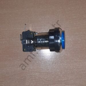 Truck Console Button_1010000139 Ice Cream, Mavi Buton, 34mm Düz