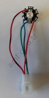 Led Rgb 3w Star Black Pcb_E00838 Down The Clown, Led Modül