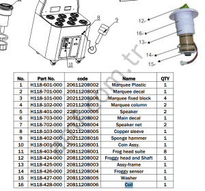 Coil_H118-428-000/20811208006 Whacky Froggy, Bobin