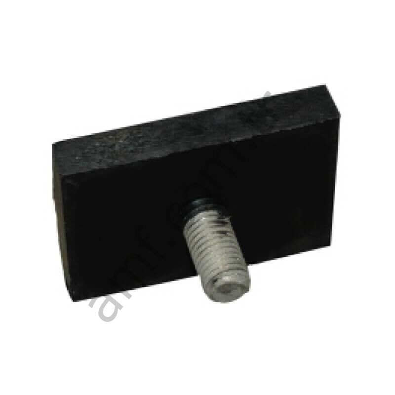 Rubber Fender For Mechanism_SP163 Jakar Boxer King, Dikdörtgen Tek Vidalı Takoz