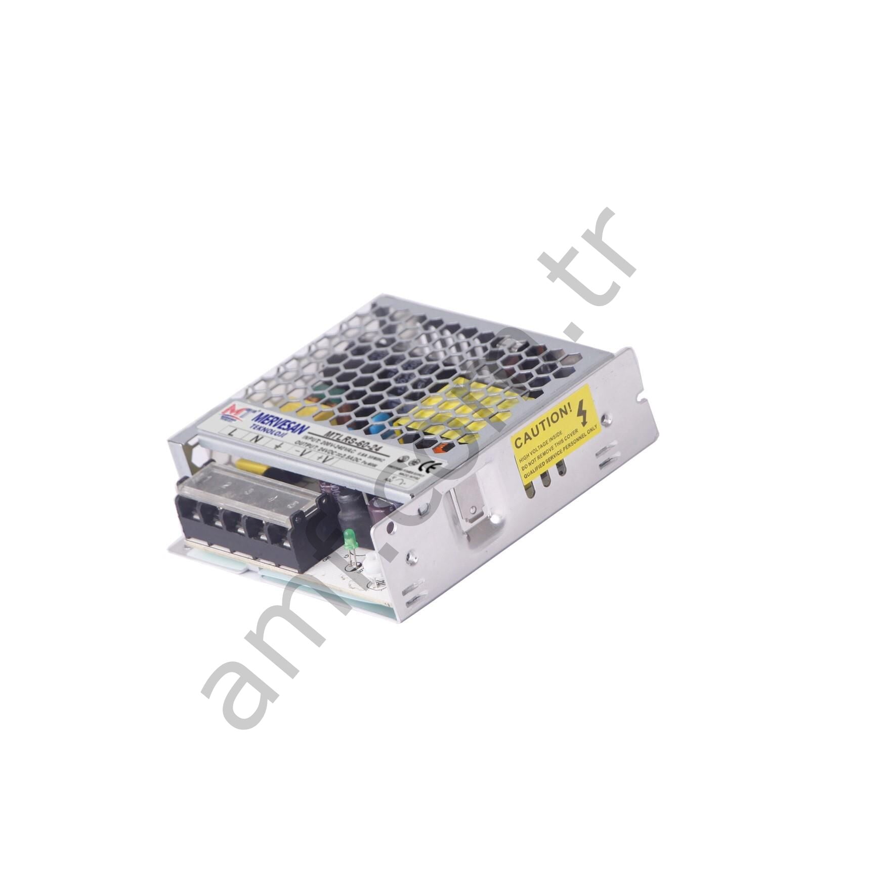 12Volt 5Amper Power Supply_MTLRS-60-12 Elektrik Güç Kaynağı, 12Volt 5Amper Mervesan