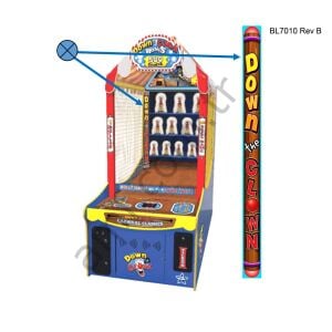 Down The Clown Corner Cover_BL7010 Down The Clown, Köşe Yan Baskılı Pleksiglass