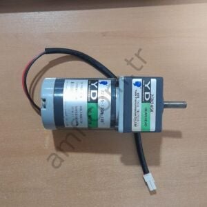 Gear&Motor,  Z2D15-12GN-18S&2GN240K_Kullanılmış Redüktörlü Motor, 12v 7.5rpm Şaft 8mm 60x60mm