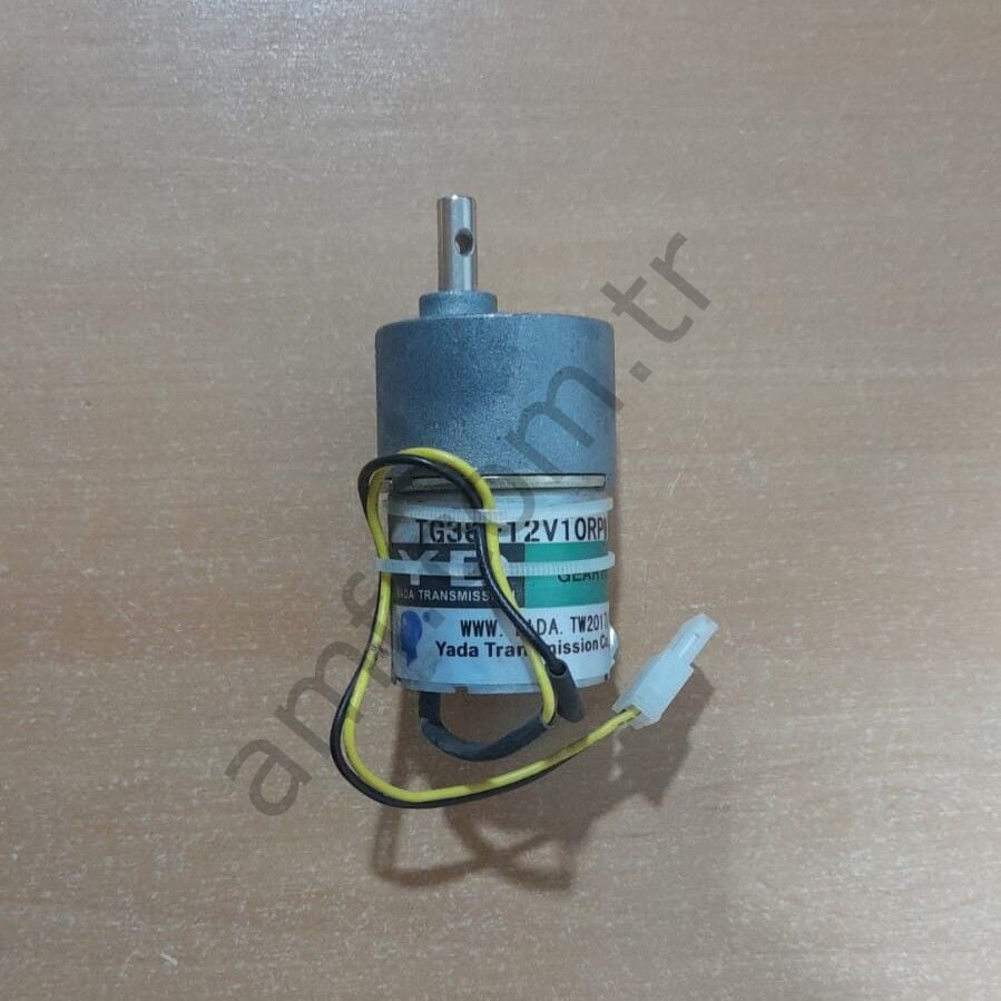 Gear&Motor 12v 10rpm TG38-12V10RPM_Kullanılmış Treasure Dome, X, Redüktörlü Motor, Şaft 6mm, 37mm