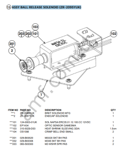 Solenoid Asy_ZR-2095YUK Zombies Ready Deady Go, Solenoid Bobin Mekanizması