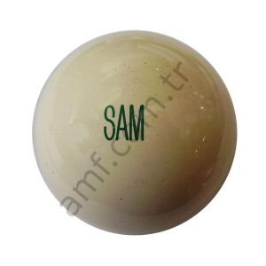 White Magnetic Pool Ball Infalible Ø57’2_SAM_5569 Sam Billiards, Mıknatıslı Beyaz Bilardo Topu, Orjinal