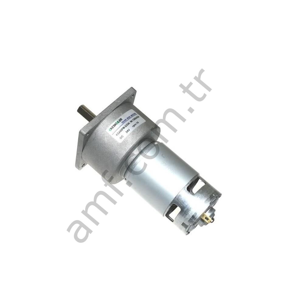 Gear&Motor, 12Volt, 10Rpm_KGA60FM-G334I Redüktörlü Motor, 12Volt,10Rpm