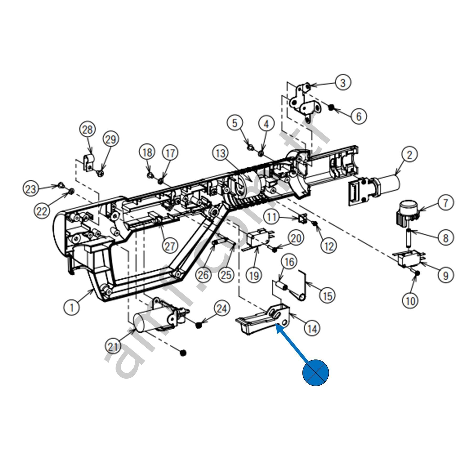 Sega Luigi's Mansion, Gun Trigger_LMACJ05006 Luigi Mansion, Tetik