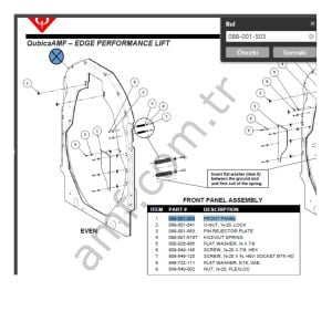 Edge Pin Elevator Front Panel_088001503 Edge Kazan, Pin Asansörü Kapağı