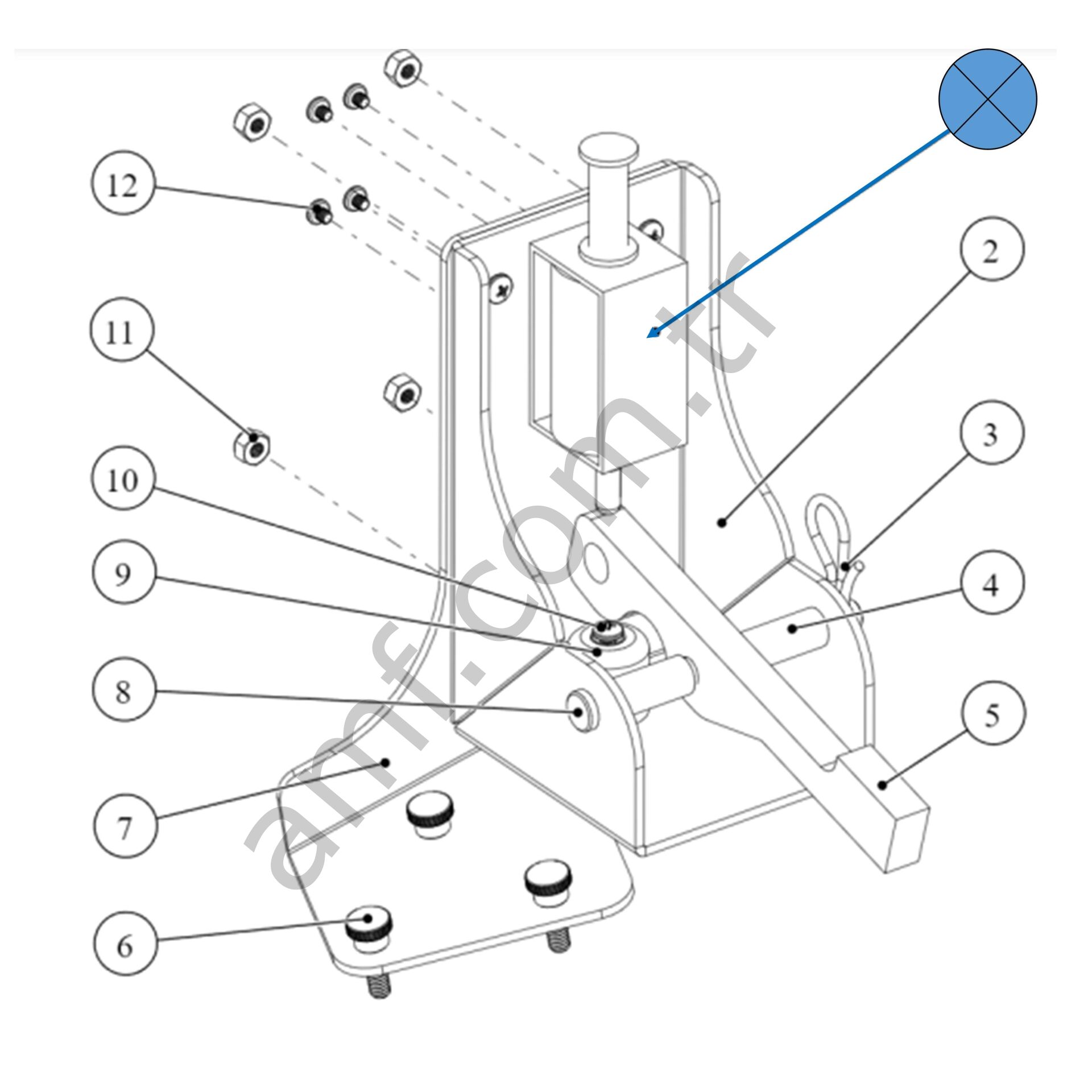 Solenoid With Cable and Connector_AAG-13-0018-01 Hungry Hungry Hippos, , Kicker Solenoid, 12V Dc 0.4Oh,