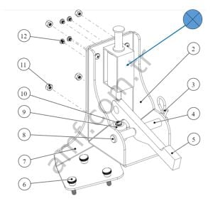 Solenoid With Cable and Connector_AAG-13-0018-01 Hungry Hungry Hippos, , Kicker Solenoid, 12V Dc 0.4Oh,