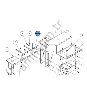 Back End Motor,Tie Plate Edge_088001804 Edge Arka Makina Motor Bağlantı Alt Destek Sacı