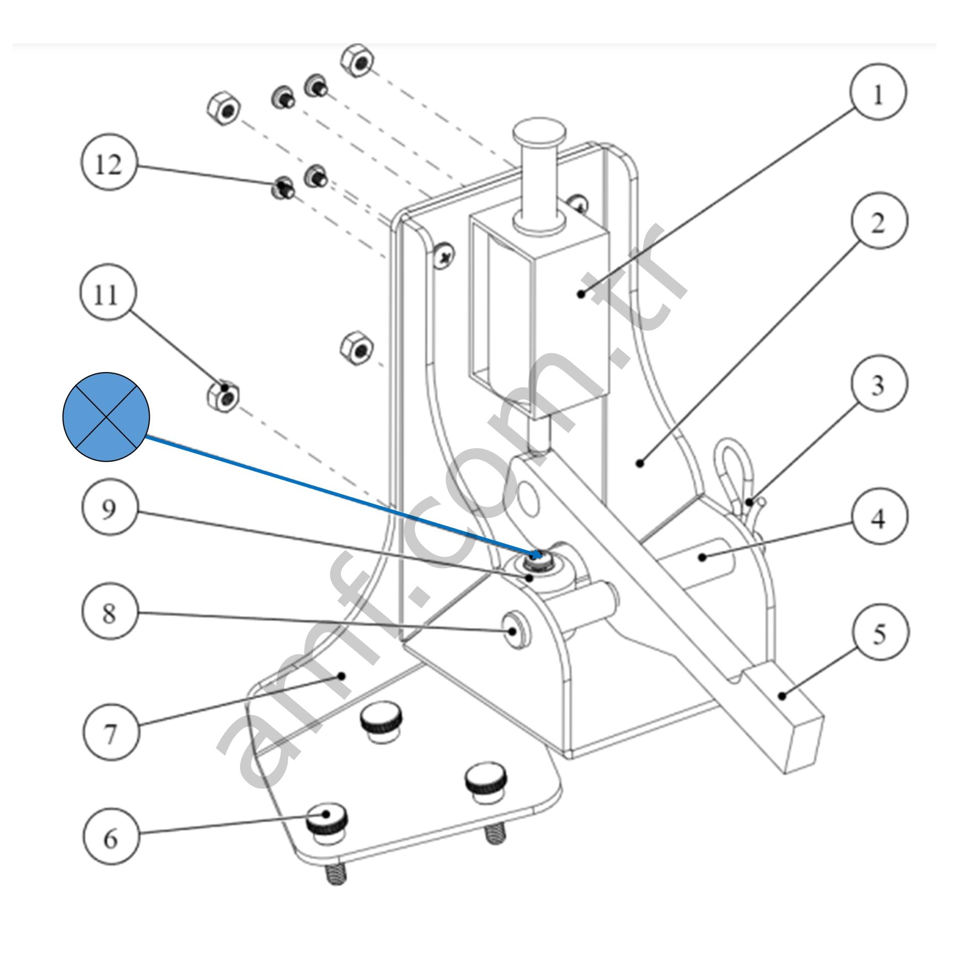 Medium Strength Unthreaded Bumper_UB-RO-BR-1X1-MED Hungry Hungry Hippos, Kicker Darbe Emici Takoz