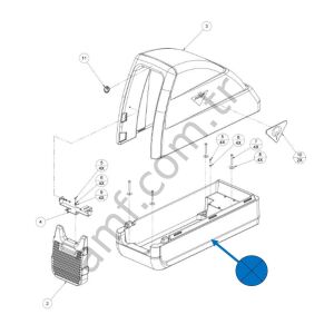 Options Ball Return Base – Molded_252002130 Ballreturn, Options, Kapak Altı Yükseltmesi