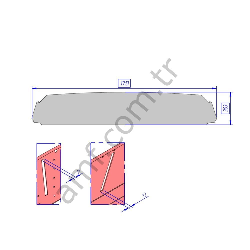 Sam Double Airhockey, Metacrilate_6449-W Sam Double Airhockey, Orta Ayraç Pleksi
