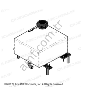 Cleaner Tank and Bracket Assembly__ 294116105 Hat Bakım Makinası, EZ Touch, Komple Sıvı Tankı ve Braketi Seti