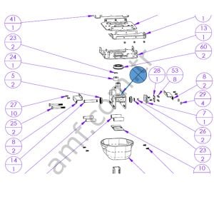 Housing With Pivot & Stop Pins_20213000 M.I.B. Silah Alt Gövde