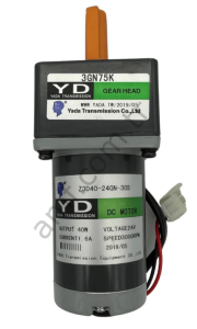 Dc Gear&Motor 24v 40rpm_C146-470-000/23404000238 Coconut Bash, Top Band Redüktörlü Motoru, Z3D40-24GN-30S&3GN75K