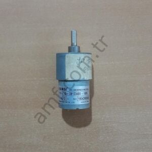 Gear&Motor 12v 14rpm_TG-38123400-180K_Kullanılmış Amber Bus, X, Redüktörlü Motor, 37mm , Şaft 6mm