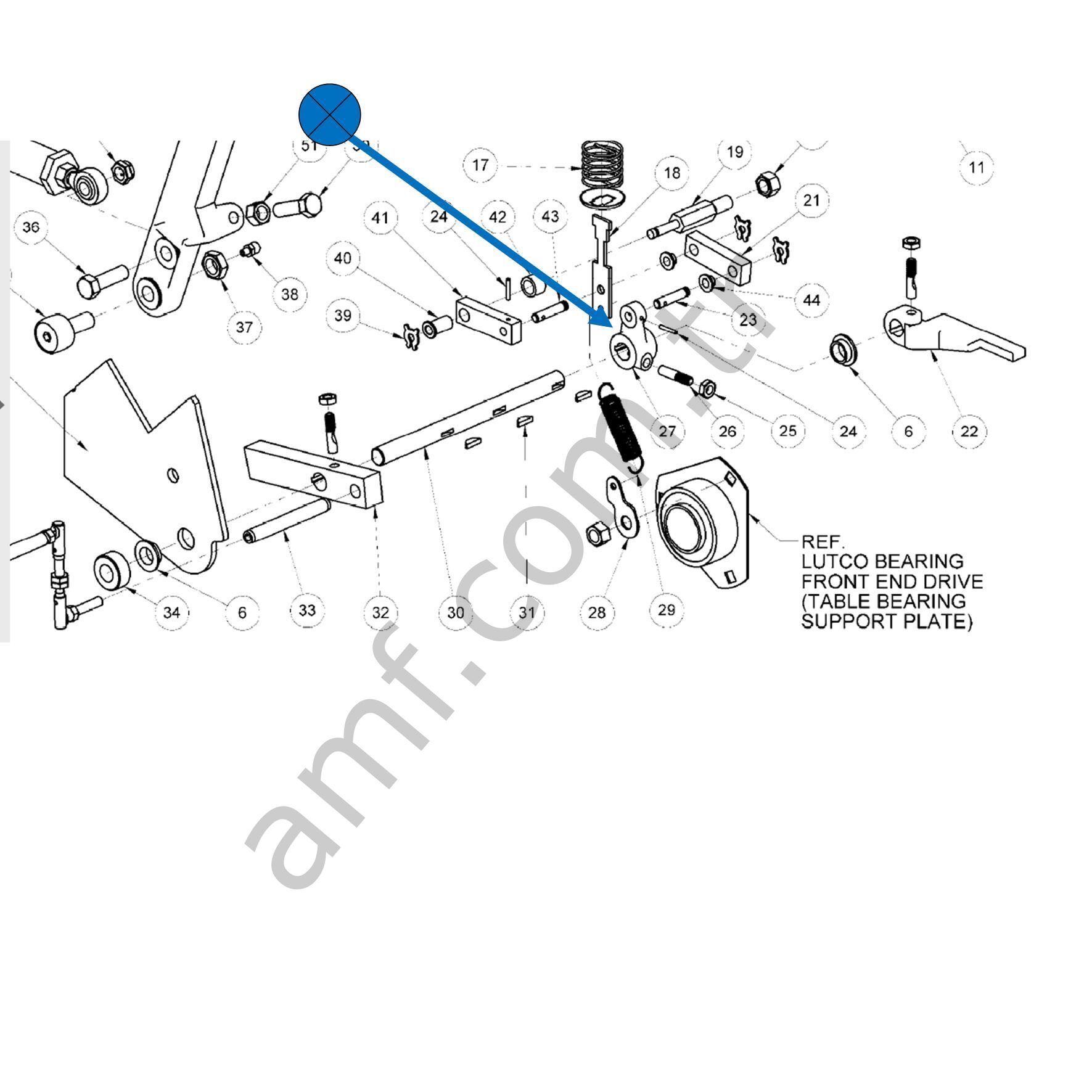 Shuttle Drive Link Assmbly_070006292 Mekik Sürücü Linki Alüminyum