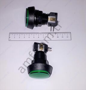 Push Button, 40mm, Flat, Green, With/Switch_SP025 Boxer Top İndirme Başlatma Butonu, Yeşil Buton, 40mm, Düz, Orjinal