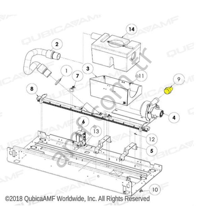 Exhaust Diverter __ 294116264 Hat Bakım Makinası, Ez Touch, Egzos Yönlendirici