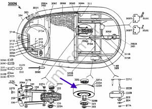 Steel Back Wheel_321A Çarpışan Araba, Büyük Boy, Arka Kontaktör Tekerleği, Çelik