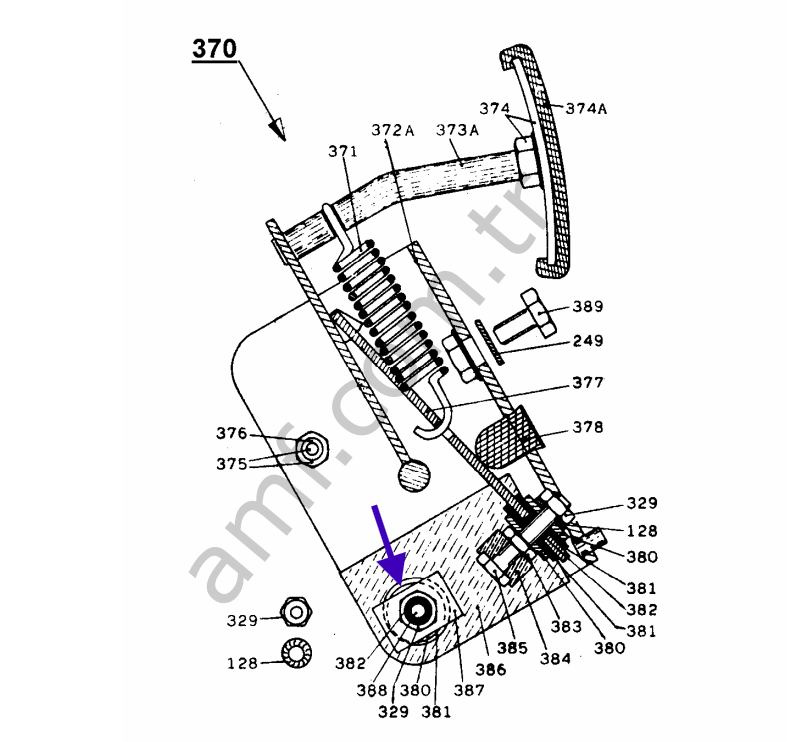 Small Pedal Contact_387 Çarpışan Araba, Büyük&Küçük, Pedal Kontağı Alt