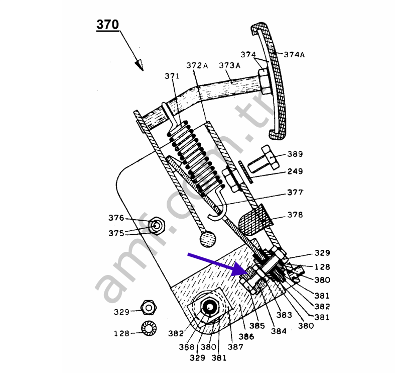 Big Pedal Contact_384 Çarpışan Araba, Büyük&Küçük Boy, Pedal Üst Kontağı