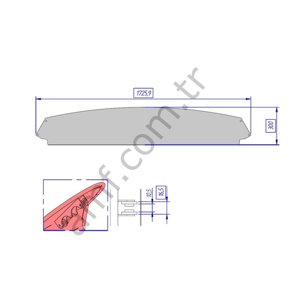 Sam Double Fast Track, Metacrilate Pl _SAM_4541-W Sam Double Airhockey, Büyük Boy Hava Hokeyi Orta Ayraç Pleksi