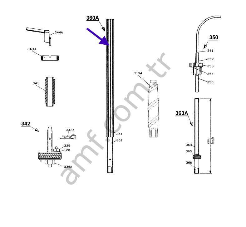 Pole_360A Çarpışan Araba, Büyük Boy, Anten Direği