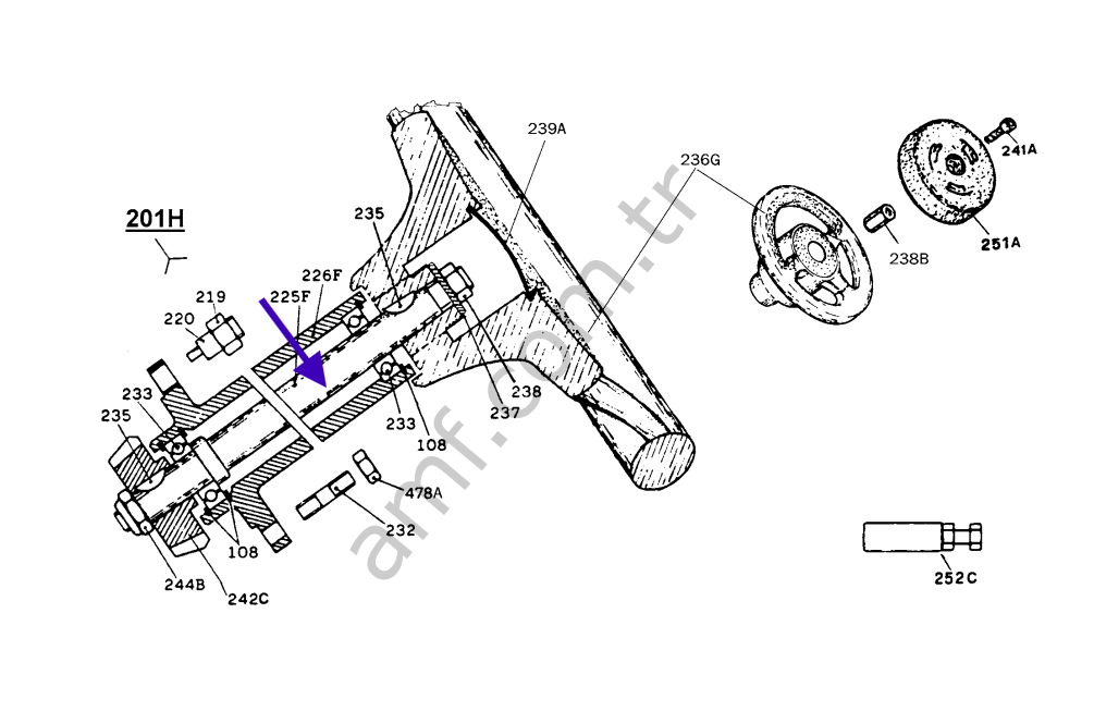Steering Shaft_225F Çarpışan Araba, Büyük Boy, Direksiyon Şaftı, Çelik Mil
